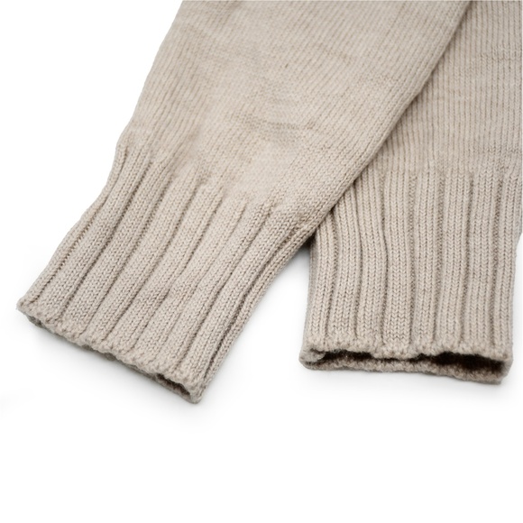 MAX MARA LEISURE Loose Fit Beige Roll Neck Wool Turtleneck Size S - Picture 7 of 10